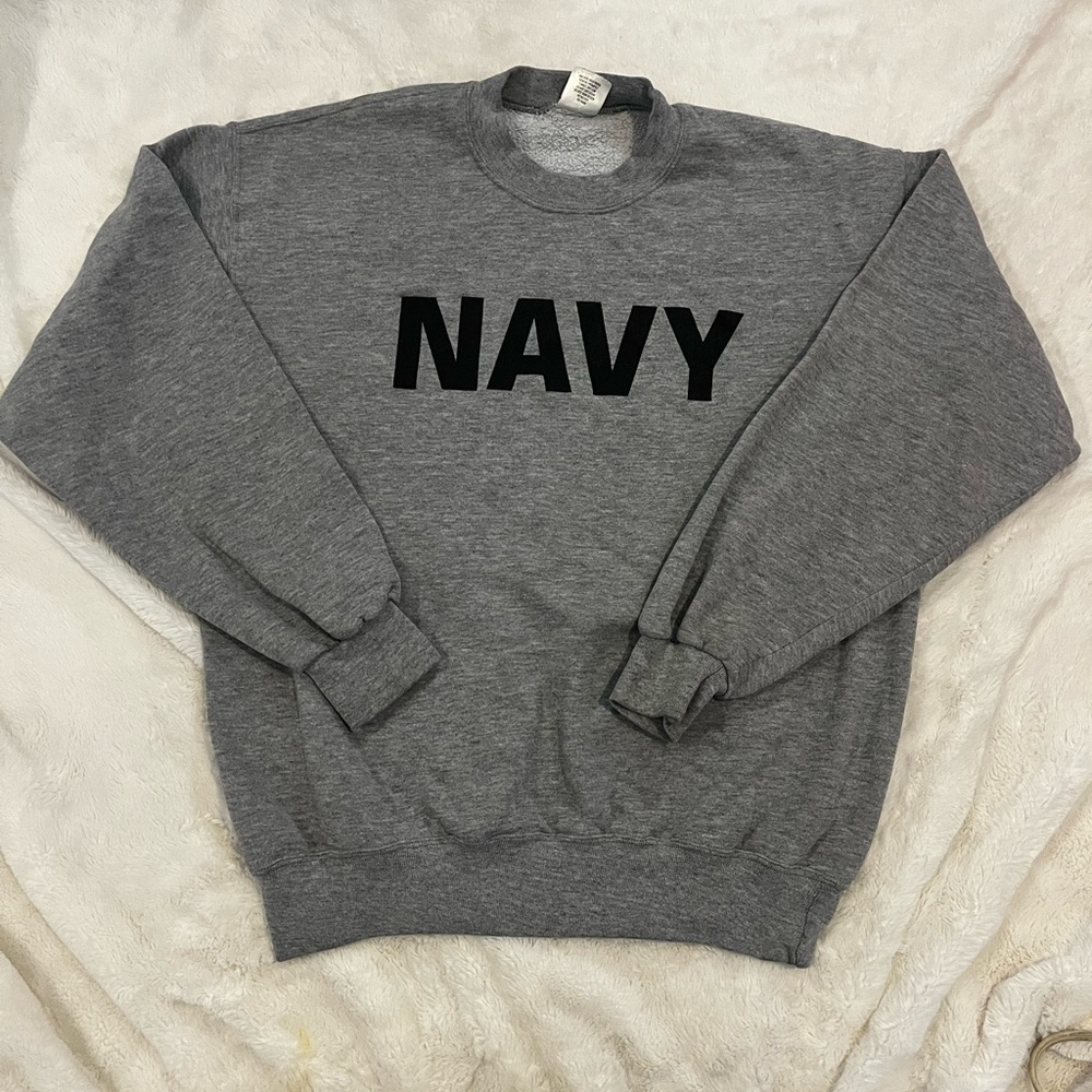 Gray Navy Sweatshirt